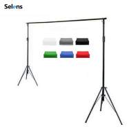 SELENS 2m(H) X 2m(W) Studio Support Stand With 3.8m(W) Backdrop Set 龍門架連背...