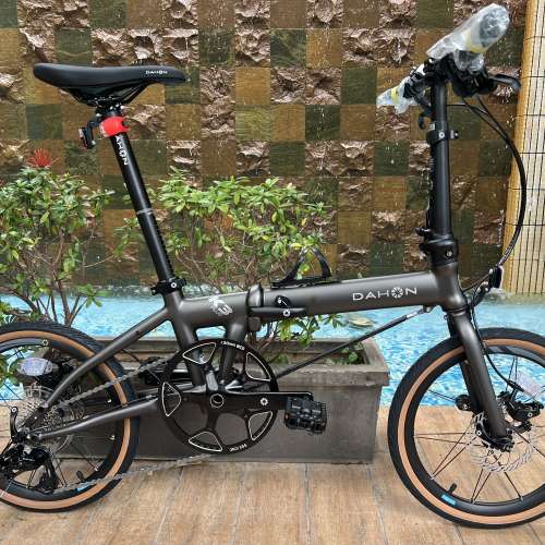 (車架平焊版 內摺頭柱) DAHON K3 PLUS MINI 9速 16吋349 碟剎 鋁合金 折叠車 送水架...