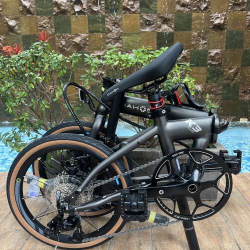 (車架平焊版 內摺頭柱) DAHON K3 PLUS MINI 9速 16吋349 碟剎 鋁合金 折叠車 送水架...