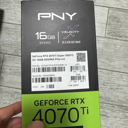 PNY 4070Ti Super XLR8 VERTO OC 16GB