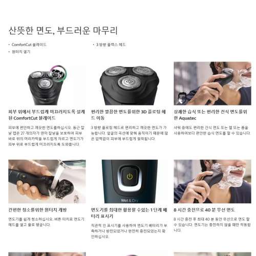 Philips Shaver 1100 Wet or Dry electric shaver S1121/41, Philips 乾濕兩用電動...