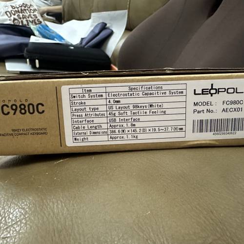 Leopold FC980C Topre 45g 靜電容軸keyboard