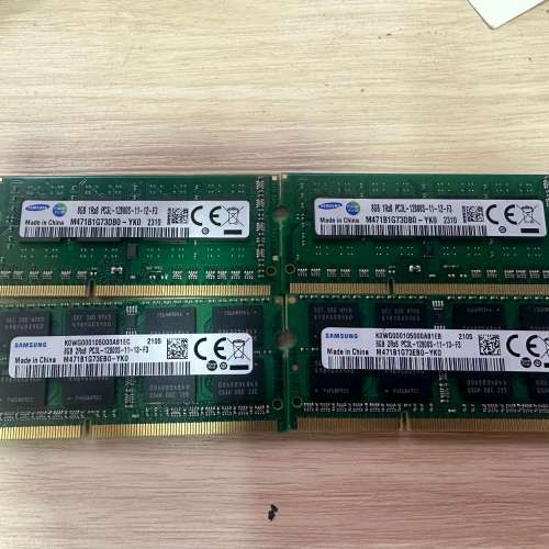 notebook三星筆記本8g ddr3内存 ram
