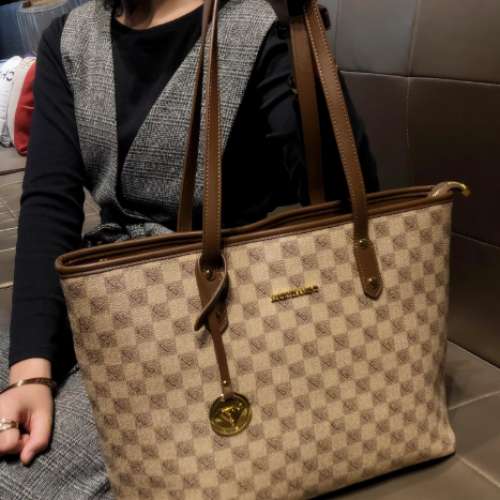 全新2025真皮高級訂製大容量通勤單肩手提托特大包