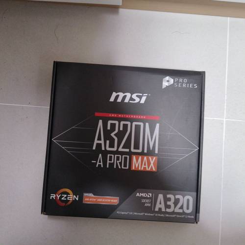 MSI A320m a pro max + R5 1400