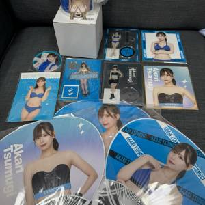 全新FANZA ONLINE一番賞 明里紬 明里つむぎ 貼紙 扇 迷你色紙 立牌 mug杯 膠杯墊