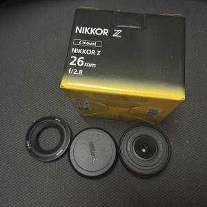 （完美極新） Nikon NIKKOR Z 26mm F2.8 （適合Z5, Z6, Z7, Z8, Z9, ZF…)