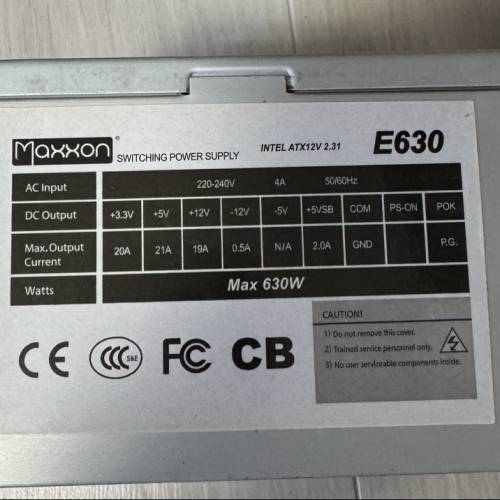 [電腦組合] ASUS H81M-E + i5-4460 + Maxxon E630火牛 + LG DVD機