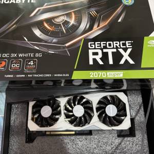 Gigabyte GeForce® RTX 2070 SUPER™ GAMING OC WHITE 8G 白色 2070s 顯示卡