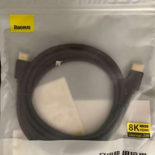倍思 Baseus 8k HDMI 2.1 Cable 線 2m長