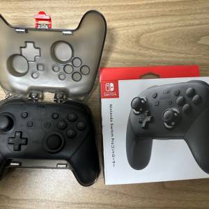 原裝正版行貨 Switch Pro Controller 連保護盒