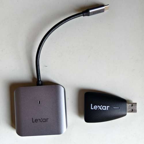 Lexar CFexpress Type-B USB-C & Lexar SD & micro SD card 2-in-1 USB 3.1 Reader
