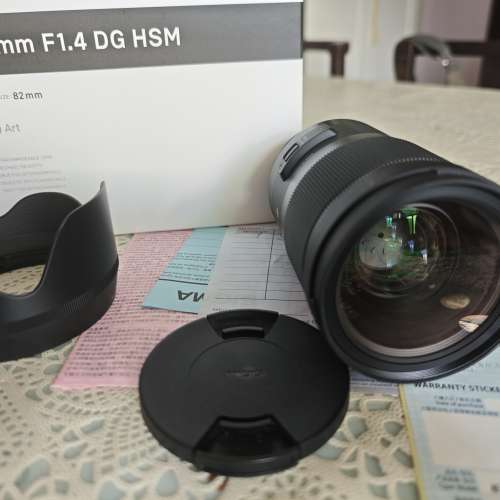 出售Sigma Art 40 F/1.4 DG E mount 98%新有保