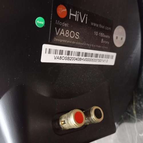 Swan惠威VA系列 HIVI VA80S 鋁合金高音，氣墊黑色中型喇叭一對 - 聲音充滿空氣感，...