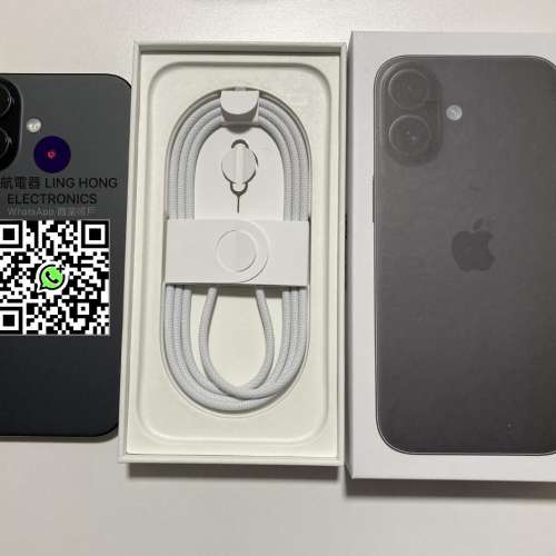 全新 iPhone 16 128gb eSim+實體sim 黑色 無鎖 原裝無拆 英/澳/日/歐版 一年原廠保...