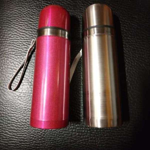 全新子彈形不銹鋼真空保温杯瓶（有包裝盒, 兩色可選）
