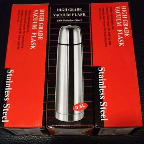 全新子彈形不銹鋼真空保温杯瓶（有包裝盒, 兩色可選）