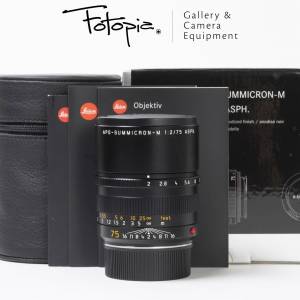 || Leica APO-Summicron-M 75mm F2 ASPH - Black / 11637 with full packing ||
