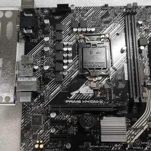 10代 低端主版 PRIME H410M-K Micro-ATX 主版 Socket 1200 支援第10代 處理器