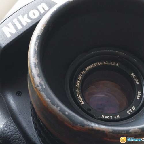Bausch and Lomb Baltar50/2(改Nikon最近對焦1呎)35mm大電影鏡，合GFX Z7 D850 EOSR