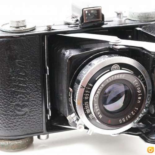 德國名牌 Beltica折疊小蛇腹，帶Meyer Optik Trioplan 50mm f2.9紅V 出名靚散景鏡頭...