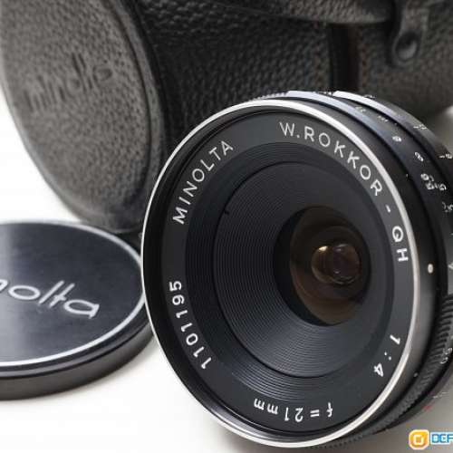 Minolta W.Rokkor-QH 21mm f4 真正超廣角鏡王 (收藏級) 啱萬能達菲林机 及 A7 系列