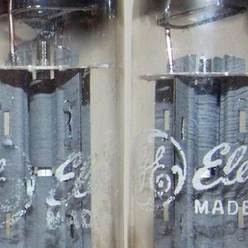 GE 6x4真正美國古董整流膽一對,傳統GE音色.1960年美國制造,並非後期版本