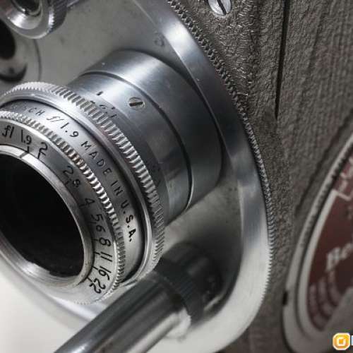 Bell & Howell 134 美國8厘米古董攝錄機 連同廠12.5mm f/1.9電影鏡(95%新)全機械上...
