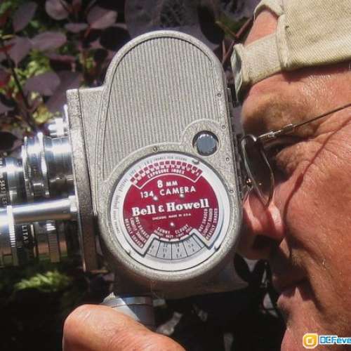Bell & Howell 134 美國8厘米古董攝錄機 連同廠12.5mm f/1.9電影鏡(95%新)全機械上...