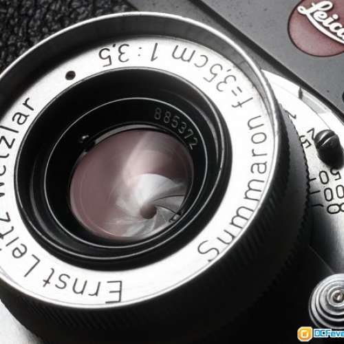 Leica Leitz Wetzlar Summaron 3.5cm/3.5(L39)戰後白鏡6片4群雙高斯結構廣角95新  ...