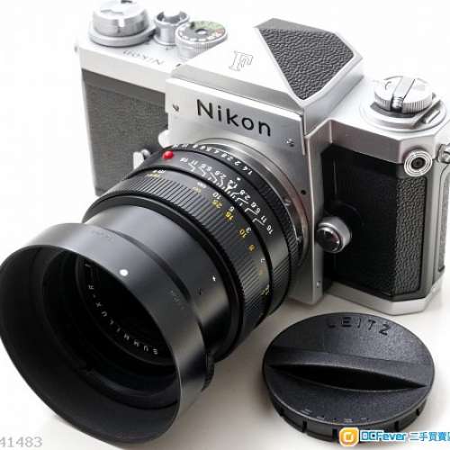 Leica R Summilux 50mm f1.4 (E48) 改Nikon 標準鏡皇者    焦外媲美Biotar    鏡身...