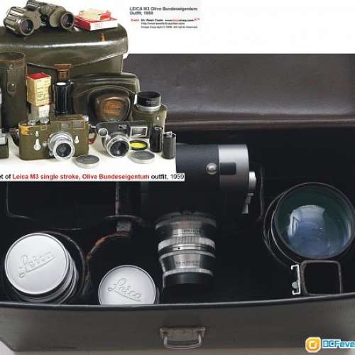 罕有 Leica Original Leather System Cas 真正M3專用外影箱(全真皮內格可取出款式)...