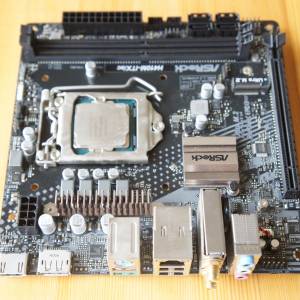 (新淨)ASROCK H410M-ITX/AC主板連原裝背板(可連CPU買)