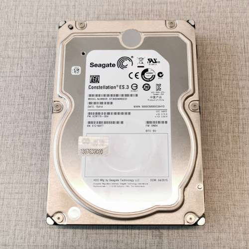 Seagate 3TB 企業級 7200 RPM 128MB Constellation ES.3 ST3000NM0033 希捷 3.5