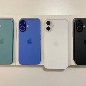 全新 iPhone 16 256gb eSim+實體sim 多色 無鎖 原裝無拆 英/澳/日/歐版 一年 Apple...