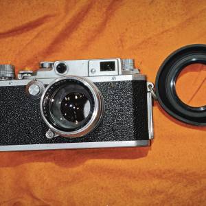 Canon IID2 膠片機搭載 50/1.5 LTM 50mm 50 鏡頭，快門正常，過片正常，視窗清晰偏...