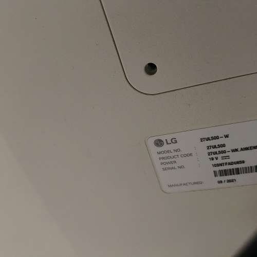 Lg 4k 27吋 寸 mon 顯示器 白色背 27ul500