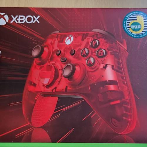 Xbox 無線控制器 最新火紅透明特別版