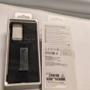 全新原廠 HONOR 榮耀 Magic V2 芳綸纖維手機支架保護殼 (黑色）