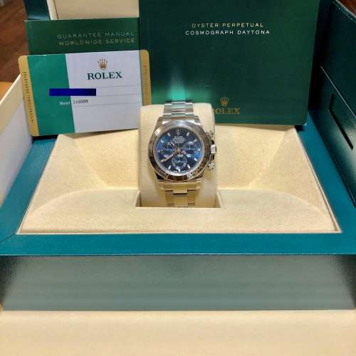 Rolex Cosmograph Daytona White Gold Blue Dial 116509