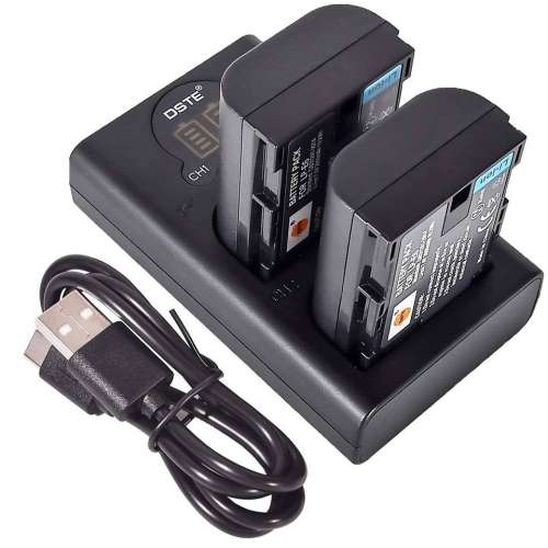 DSTE LP-E6 Info-Lithium Battery And Charger For Canon 代用鋰電池連充電機 (7.4...