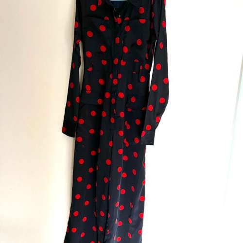 U.K. Neon Rose wide leg jumpsuit S