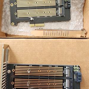 NVME+ NGFF 轉 PCIE 轉卡 綠燈版