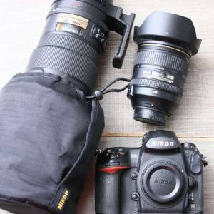 Nikon 300mm f2.8 VR I,Nikon 24-120mm f4 VR,Nikon D3s全套不散賣90%new ,$10500