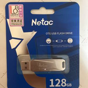 全新 netac 128G otg type c 金屬版 靚料重手