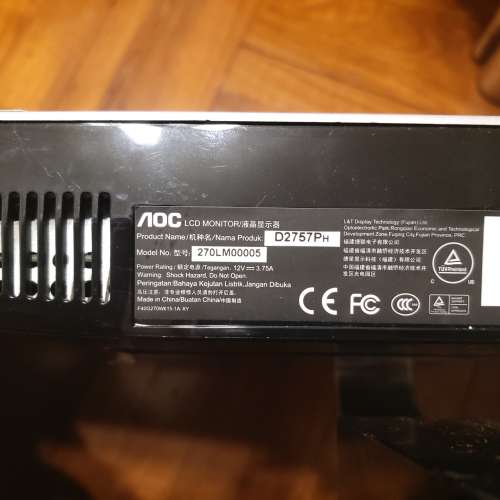 AOC 27”LED Monitor