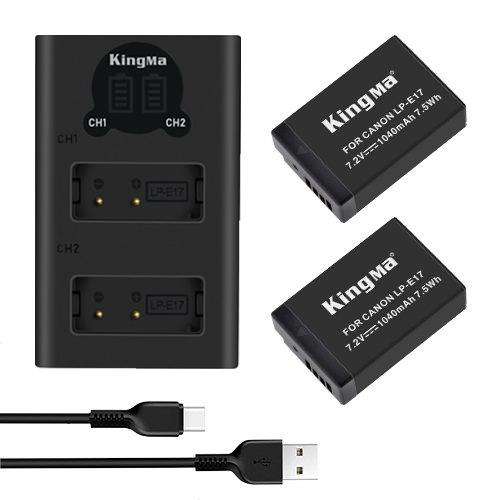 KINGMA Lithium-Ion Battery Pack With Charger For CANON LP-E17 代用鋰電池