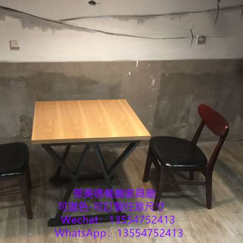 訂製餐廳木質餐枱，防火膠板餐桌，實木餐枱，餐桌椅訂造廠家