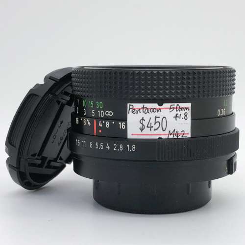 98% New Pentacon 50mm F1.8手動鏡頭, 深水埗門市可購買