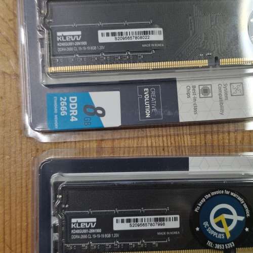 KLEVV DDR4-2666 16GB (2x8GB)